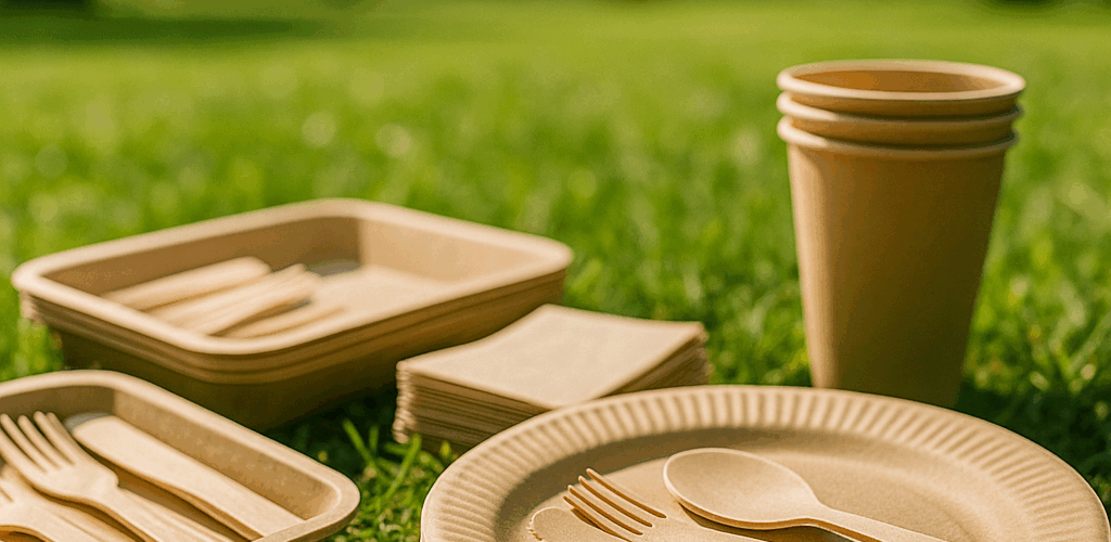 assiettes jetables bio